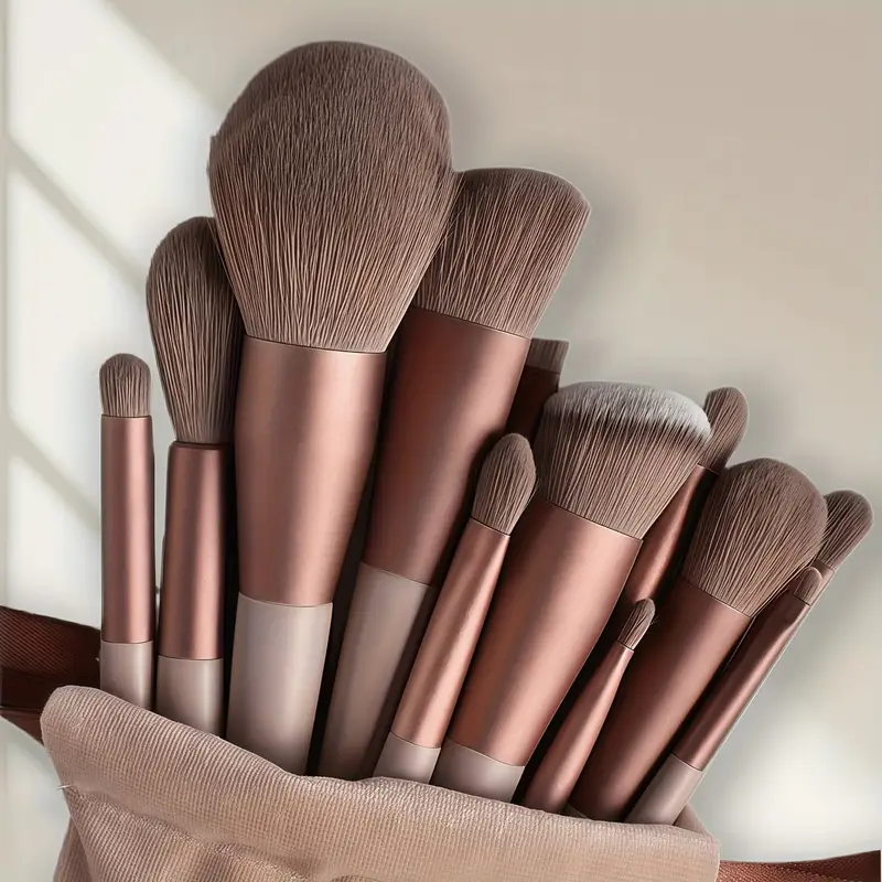 Juego de Brochas de Maquillaje Profesionales de 13 Piezas